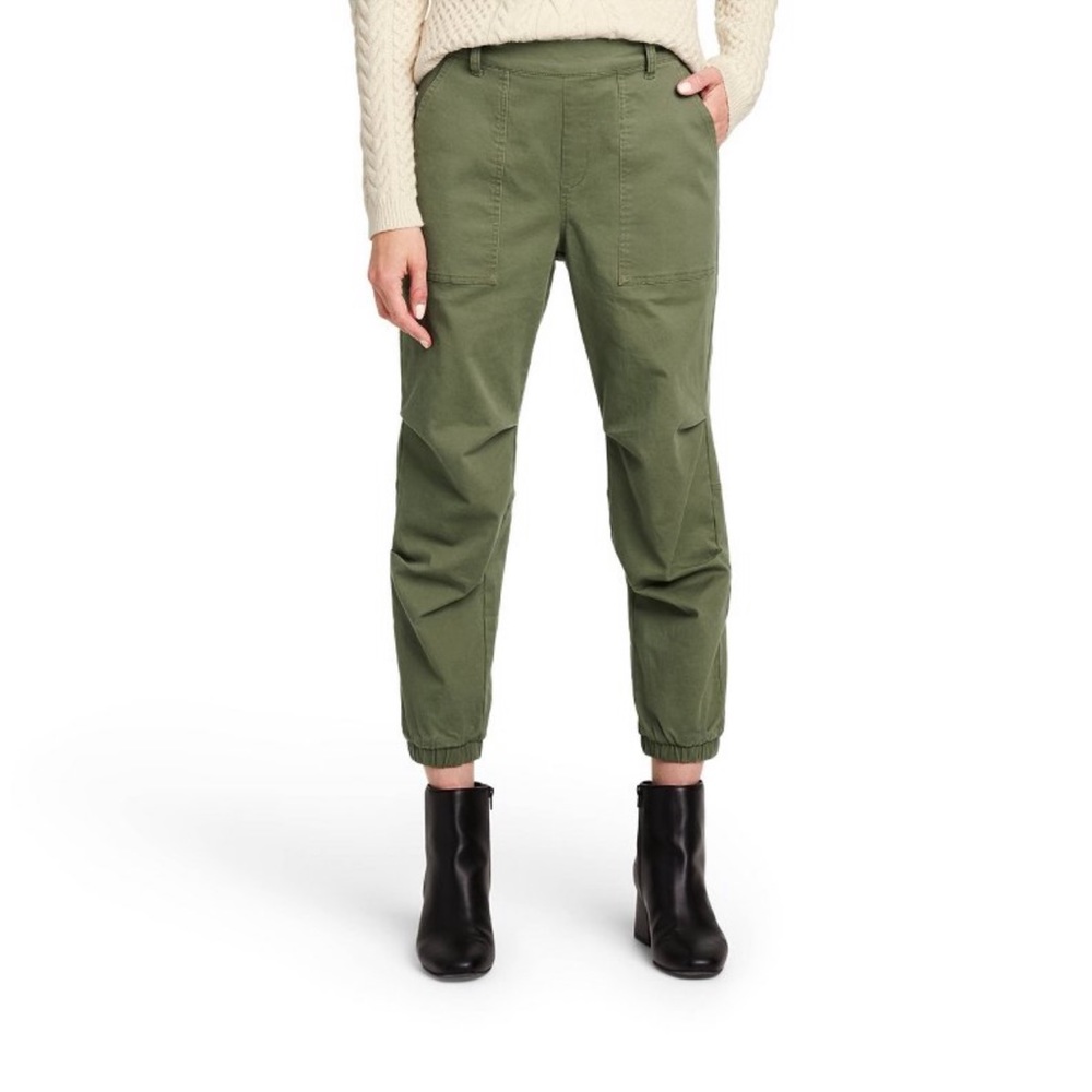 Nili Lotan x Target High Waisted Olive Green Ankle Pants